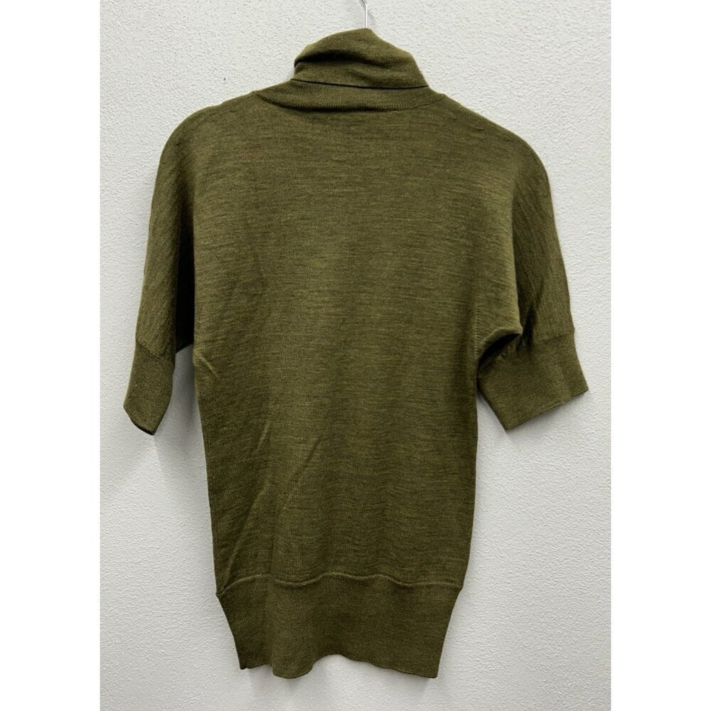 Piazza Sempione Turtleneck Sweater Women's IT 40 Italian Pure New Wool Green - Picture 3 of 7